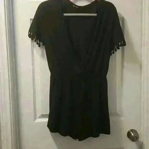 Black Shein Romper Sz Lg.